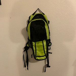 Lime green backpack